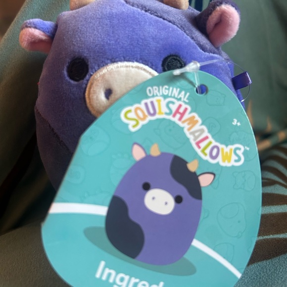 🆕🐄Squishmallows Ingred the Purple Cow Plush💜4” BRAND NEW ❣️❣️❣️ - Picture 2 of 6